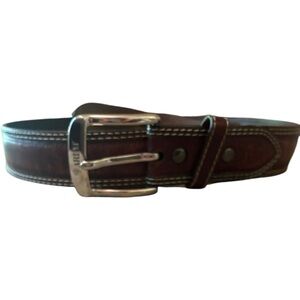Ariat Brown Full Grain Leather Men's Belt Western Country Cowboy Size 38/95